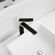1-Handle Bathroom Vessel Sink Faucet, Matte Black and Brushed Nickel