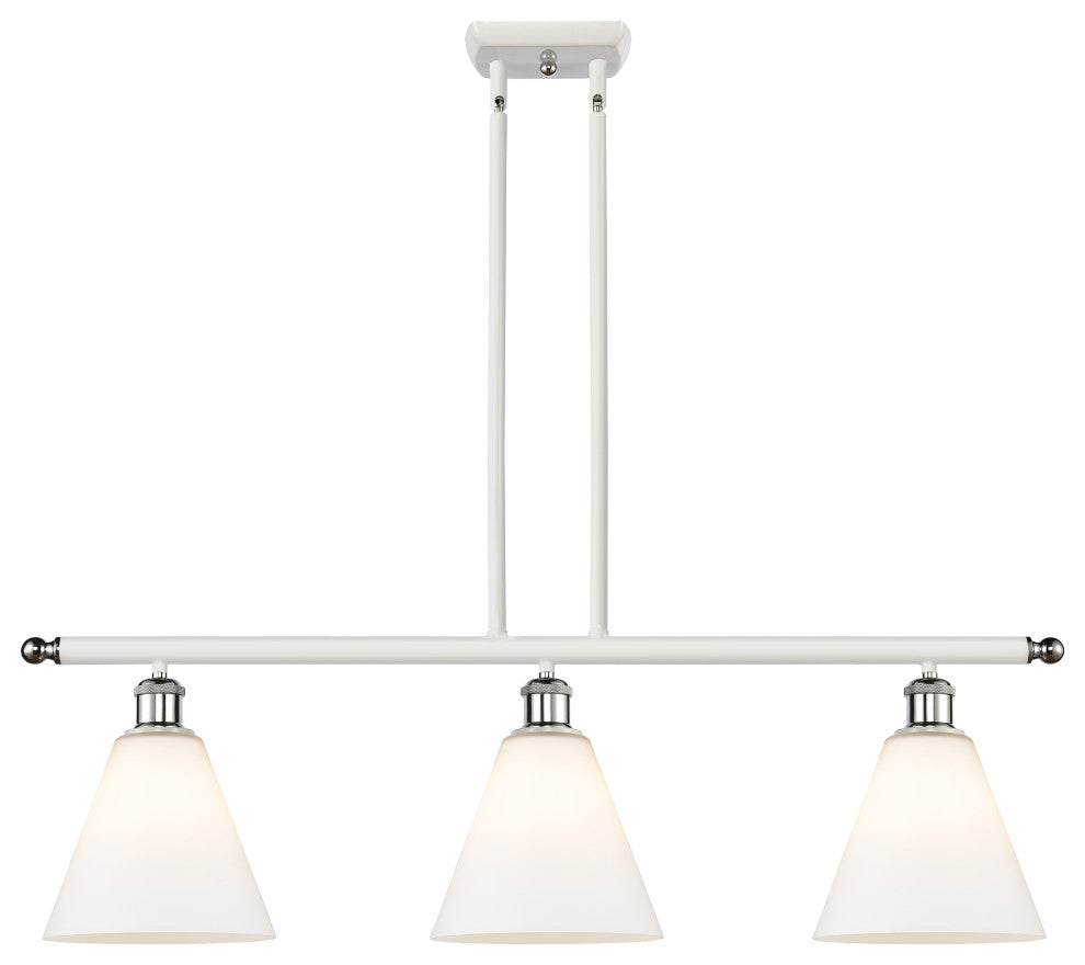 Innovations 516-3I-WPC-GBC-81 3 Light Island Light, White, Polished Chrome