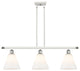 Innovations 516-3I-WPC-GBC-81 3 Light Island Light, White, Polished Chrome