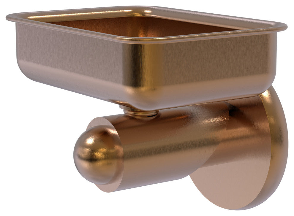 Soho Wall-Mount Soap Dish, Brushed Bronze