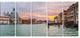 Santa Maria Della Salute, Cityscape Canvas Art Print, 60"x28", 5 Panels