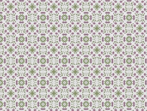 "Mosaic Chrysanthemums" Sherpa Blanket 80"x60"