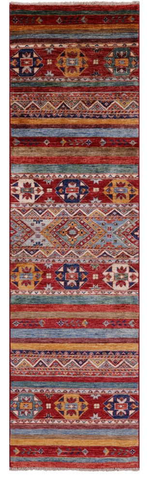 2' 3" X 8' 2" Super Kazak Khorjin Handmade Runner Rug Q11006