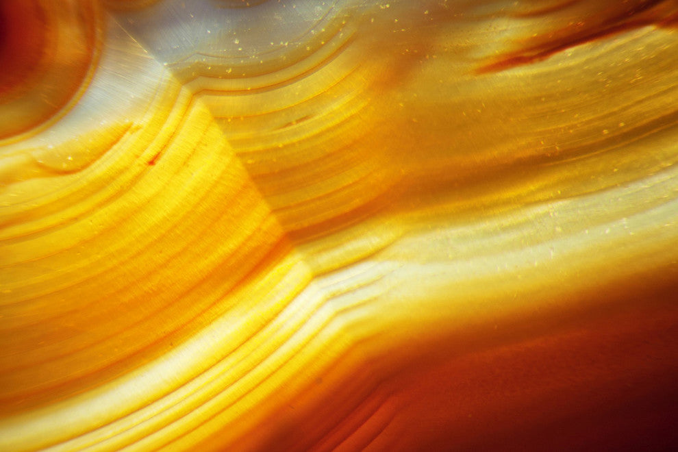 "Golden Waves" Painting Print on Canvas