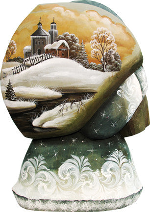 Here Comes Old World Santa, Woodcarved Figurine