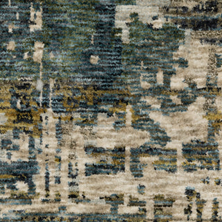 Harlan Modern Mosaic Polyester Area Rug 7'10" x 10'10"