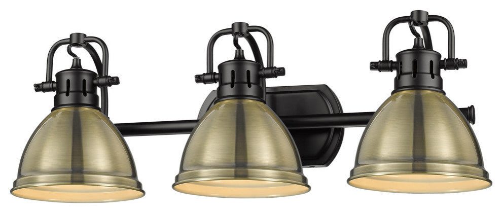 Golden Lighting 3602-BA3 Duncan 3 Light 25"W Bathroom Vanity - Matte Black /