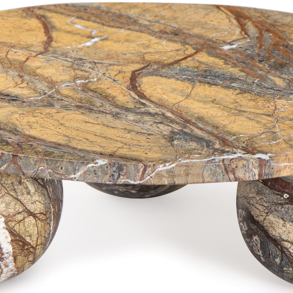 Regina Andrew Marlow Marble Plate Large, Brown