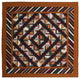 Dusty Diamond Log Cabin Shower Curtain 72"X 72"
