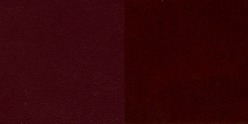 Vertical Slat Back Mahogany Wood Restaurant Chair, Burgundy Vinyl Seat