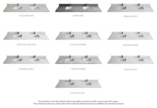 Malibu 84 Double Sink Bath Vanity in White  2" Carrara Quartz