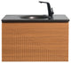 Simon  Wall Mount Vanity With Integrated black Sink, 30"