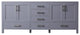 Jacques 80" Dark Gray Vanity Cabinet Only