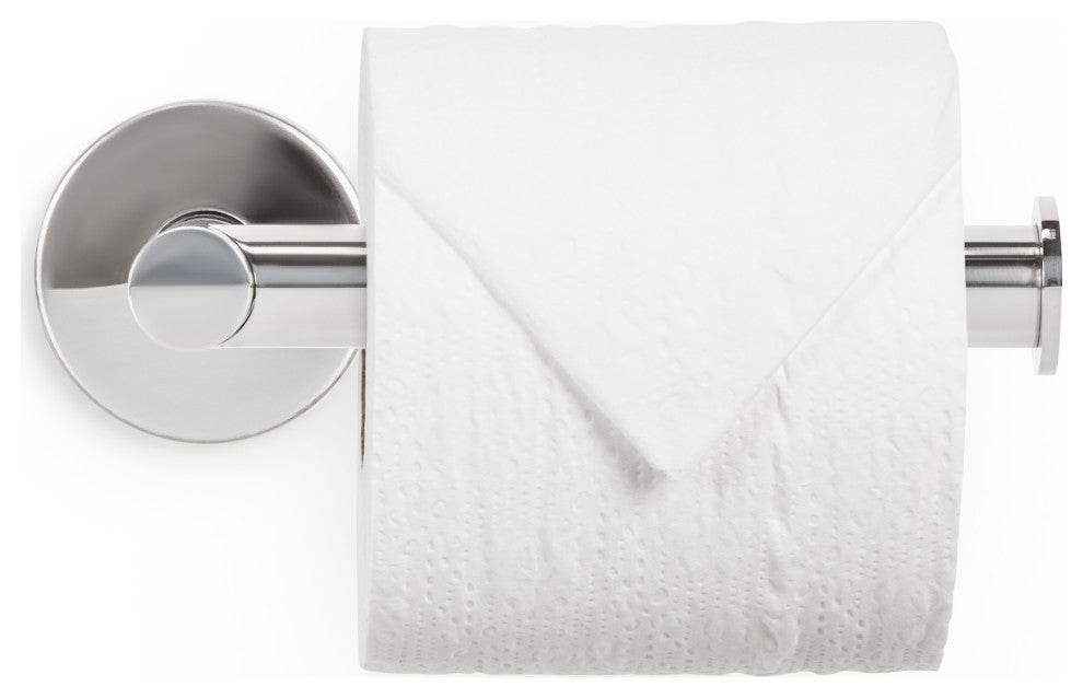 Coronado Wall Mounted Bath Toilet Paper Holder Bar, Stainless Steel, Polished Stainless Steel