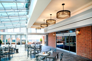 Hinkley Walker Medium Wall Mount Lantern, Buckeye Bronze