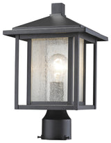 Z-Lite 554PHM Aspen 1 Light 15" Tall Outdoor Post Light - Black