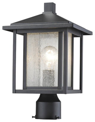 Z-Lite 554PHM Aspen 1 Light 15" Tall Outdoor Post Light - Black