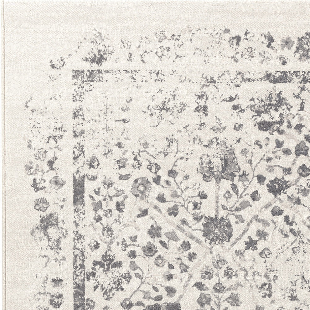 Imperial Ivory/Gray Area Rug, 6'7"X9'6"