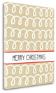"Krafty Merry Christmas White Loop" By Linda Woods, Gallery Wrap Canvas