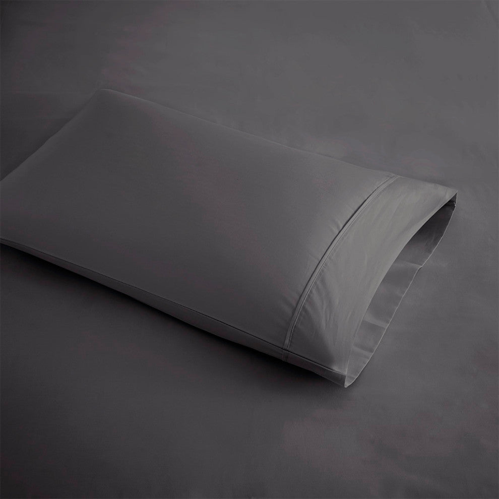 Beautyrest 600 Thread Count Cooling 4-Piece Sheet Set, Grey, Full