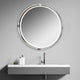 30" Round Wall Mirror, Silver Nickel Chrome