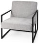 Geo Modern Gray and Black Accent or Side Chair