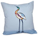 Bird Fashion, Animal Print Outdoor Pillow, Blue, 18"x18"
