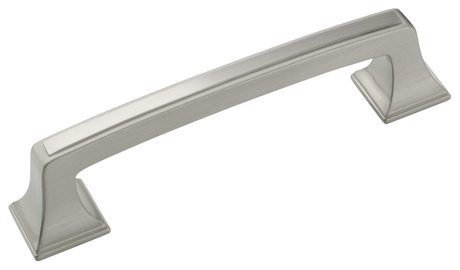 Amerock Mulholland Pull 96mm Center, Satin Nickel