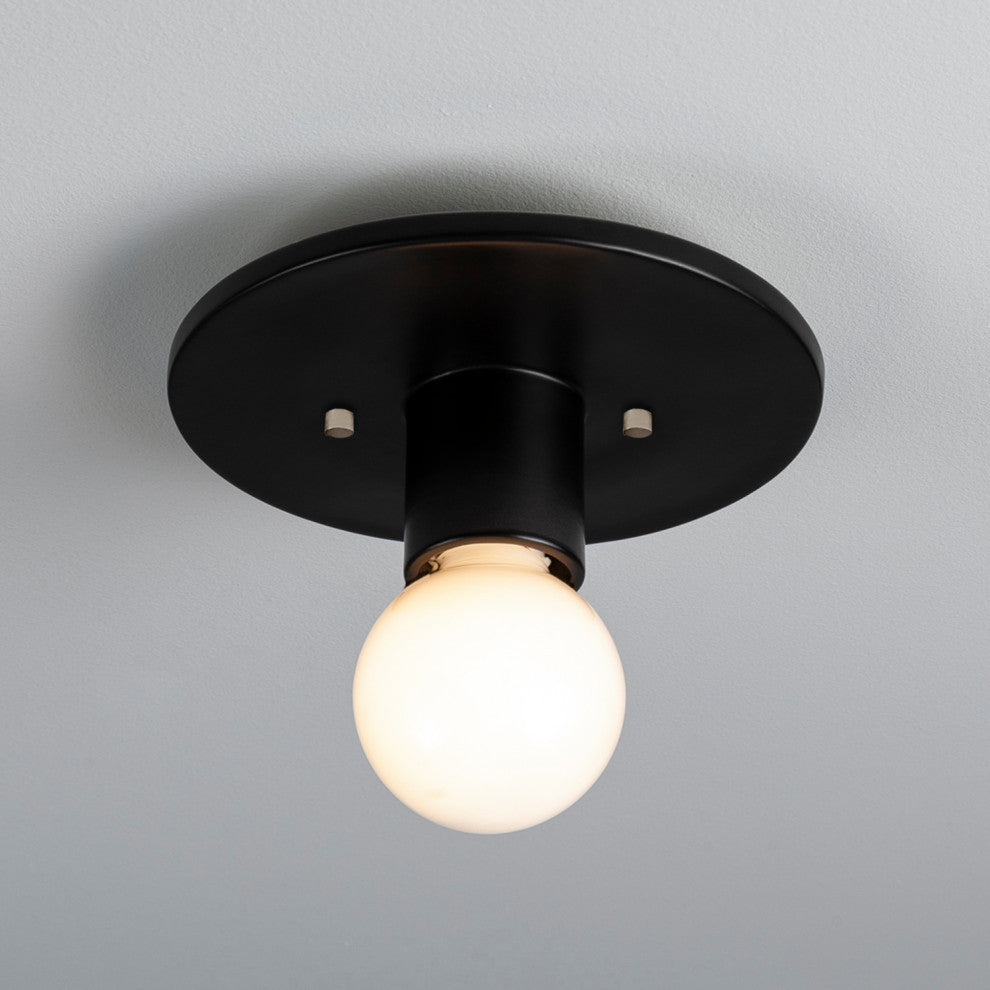 Stepped Discus Flush-Mount, Carbon, Matte Black