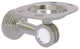 Pacific Beach Dotted Tumbler and Toothbrush Holder, Satin Nickel