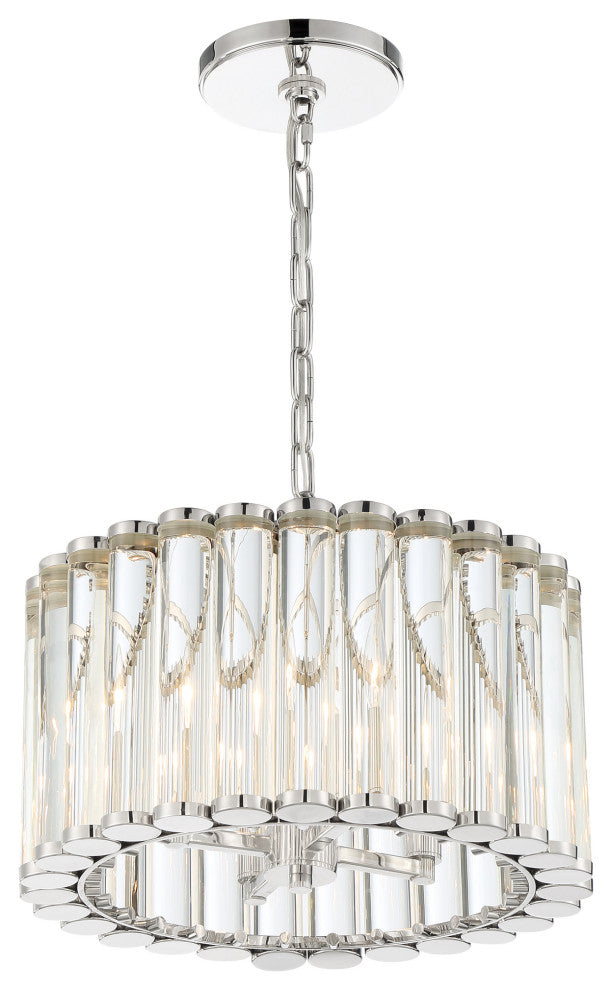 Crystorama Lighting Group ELL-B3004 Elliot 4 Light 15"W Pendant - Polished
