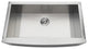 Gourmetier Drop-In Stainless Steel Single Bowl Farmhouse Kitchen Sink, Brushed
