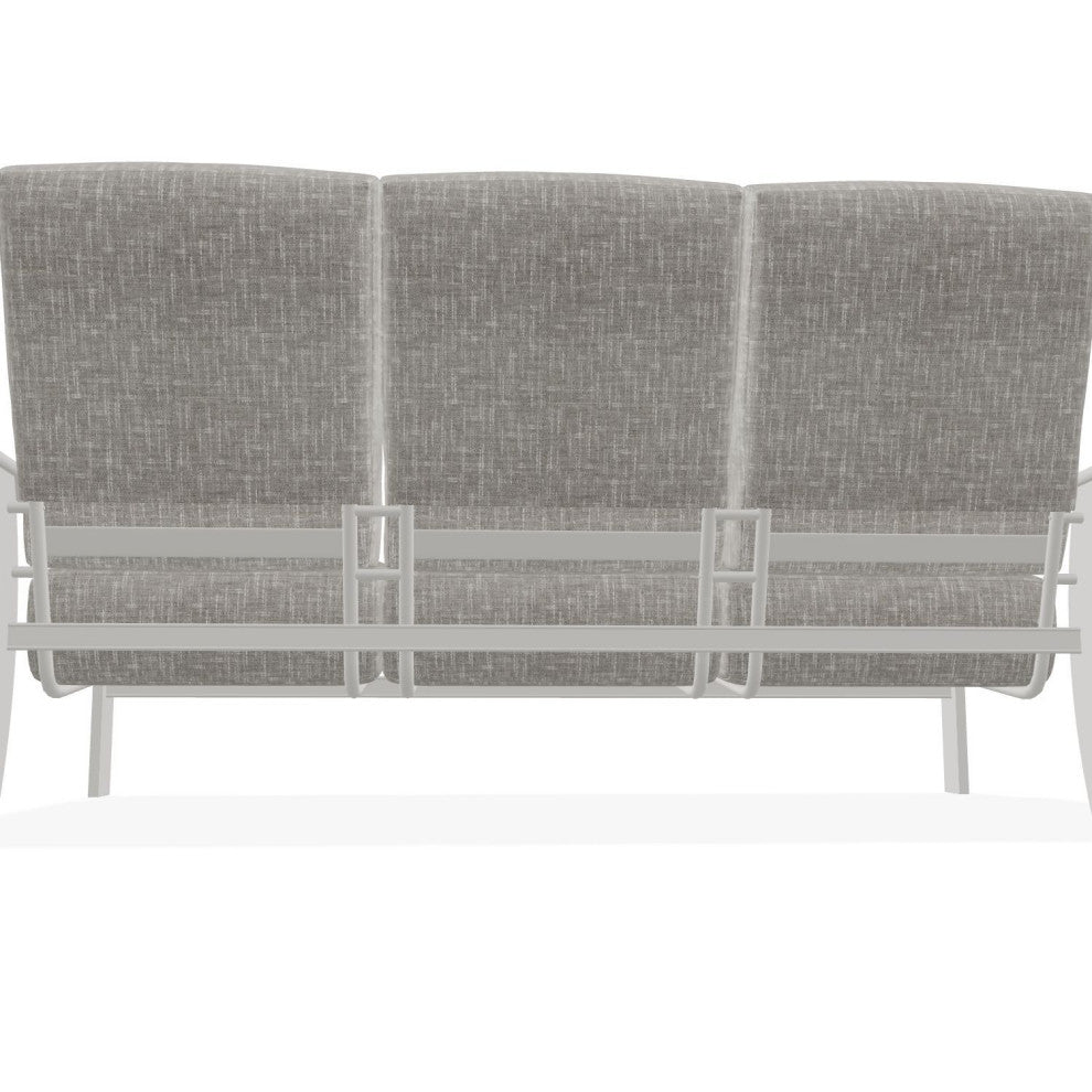 St. Catherine Deep Seat 3-Seat Outdoor Sofa, Hither Pewter/Snow