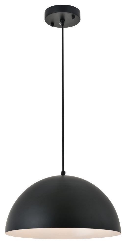 Black Finish 1-Light Pendant