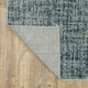 Bastian Etched Striped Teal/ Grey Indoor Area Rug, Blue, 1'10"x7'3"