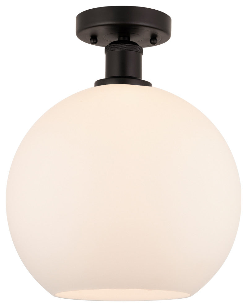 Innovations 616-1F-OB-G121-10 1 Light Semi-Flush Mount, Oil Rubbed Bronze