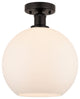 Innovations 616-1F-OB-G121-10 1 Light Semi-Flush Mount, Oil Rubbed Bronze