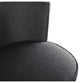 Gray Upholstered Swivel Bar Stool | Andrew Martin Povis