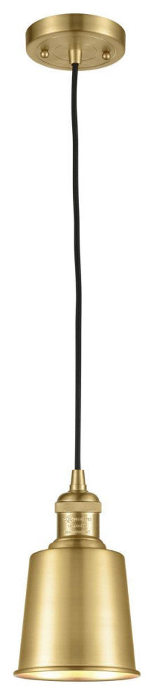 Innovations 201C-SG-M9-SG Addison 1 Light Mini Pendant, Satin Gold