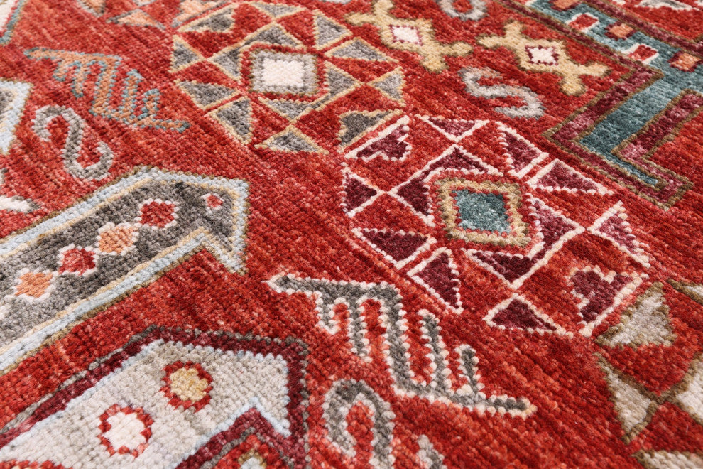 Tribal Persian Gabbeh Hand-Knotted Runner Rug 2' 7" X 9' 9" Q9589