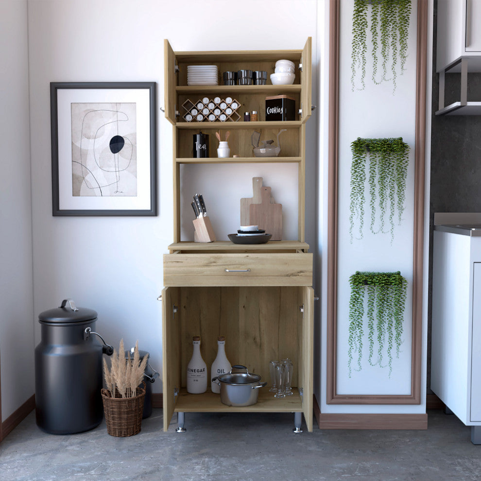Pantry Piacenza, Kitchen, Light Oak