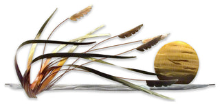 Coastal Tranquility (Seaoats at Sunrise) (stainless steel)