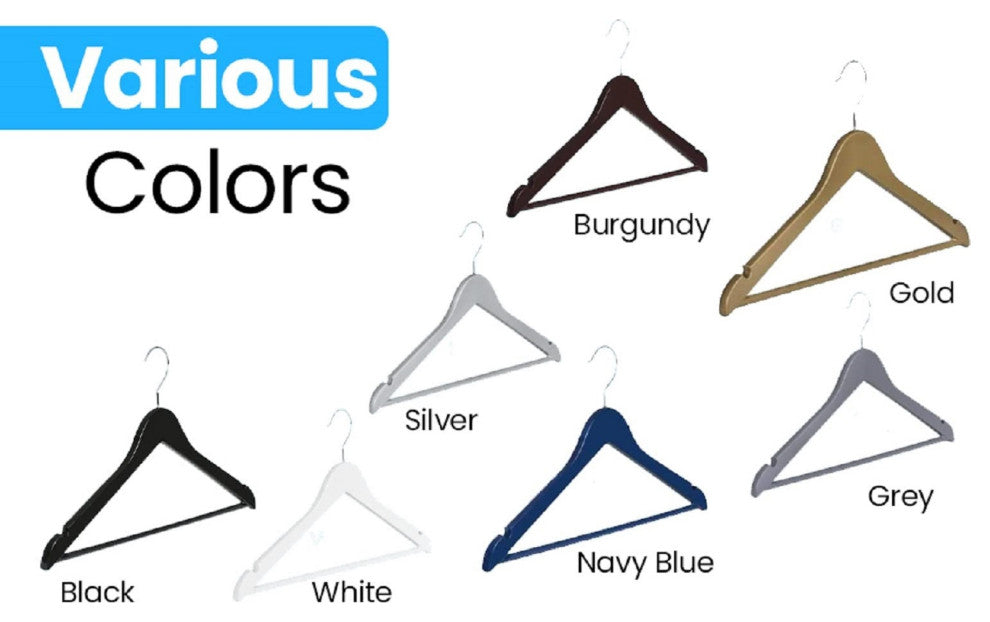 Abs plastic Clothes/Suit Hangers, Perfect for Dresses Blouses&Pants, Shirts, Gray, 15-Pack