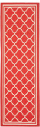 Safavieh Courtyard Cy6918-248 Red, Bone Area Rug, 2'4" X 6'7"