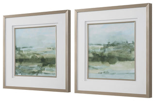 Uttermost 32356 Soft Sage 28" x 28" Framed Abstract Graphic Print