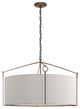 Bow Large Pendant, Bronze Finish, Flax Shade