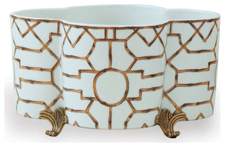 Scalamandre Baldwin Quatrefoil Planter