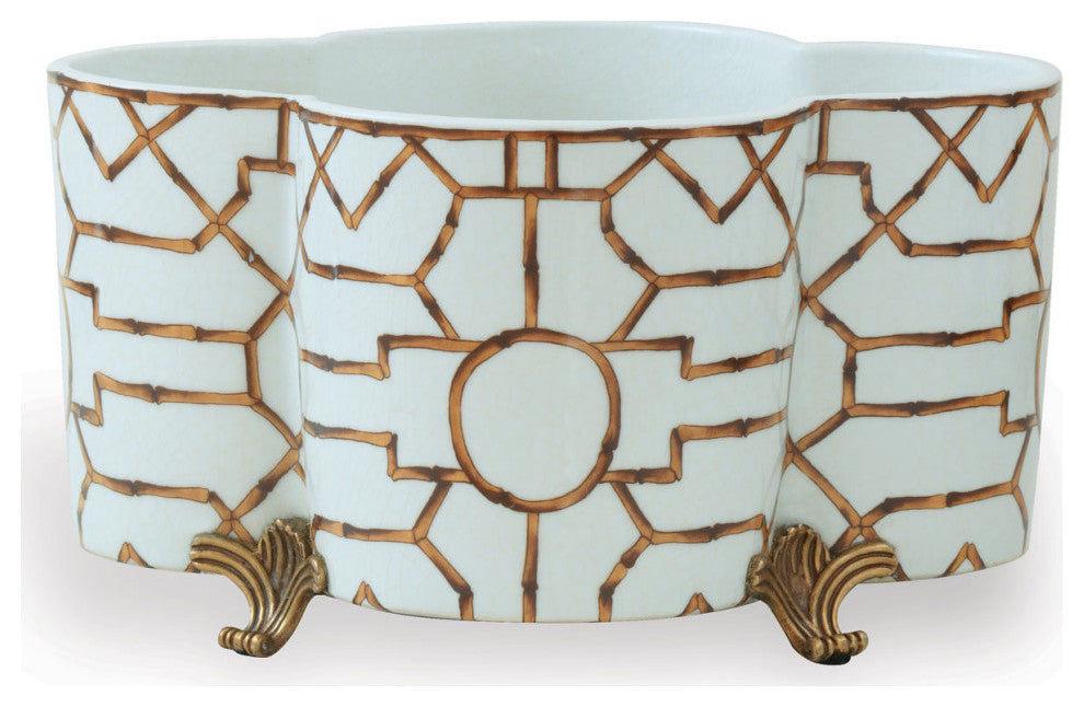 Scalamandre Baldwin Quatrefoil Planter