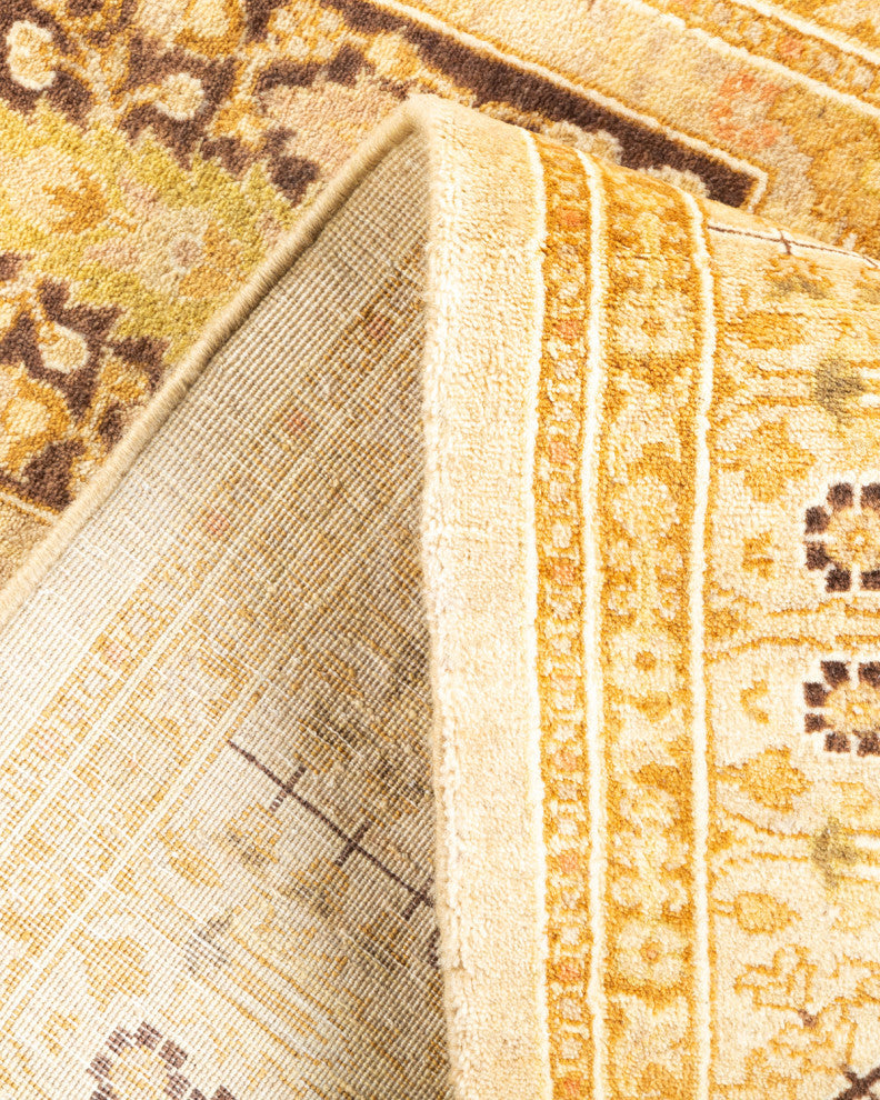 Bareilly, One-of-a-Kind Hand-Knotted Area Rug Ivory, 3'0"x9'2"