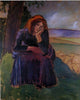 Camille Pissarro Seated Shepherdess, Gallery Wrapped Canvas Print, 20"x25"